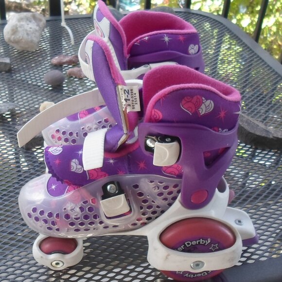 Fun Roll Beginner Roller Skates by Roller Derby, Adjustable Sizing, Skates for K - Picture 1 of 4
